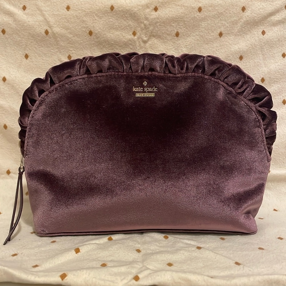Kate Spade velvet clutch